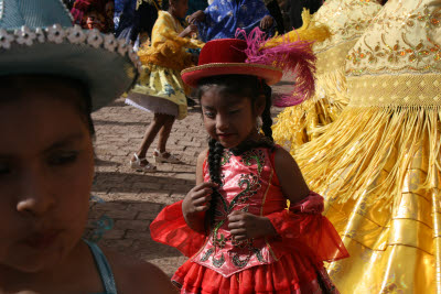 Christmas Day festival in Pucara, Peru