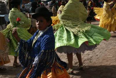Christmas Day festival in Pucara, Peru