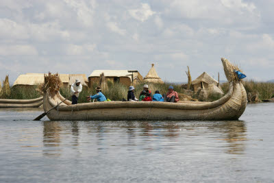 Reed Boat, Uros Islands, Lake Titicaca, Peru