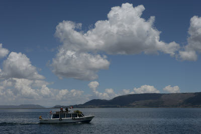 Boat to Amantani Island, Lake Titicaca, Peru