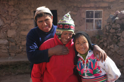 Homestay Family, Amantani Island, Lake Titicaca, Peru