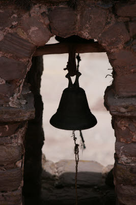 Town Square Bell Tower, Tequile Island, Lake Titicaca, Peru