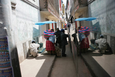 Snaps of Juliaca, Peru taken while loading the bus to Arequipa