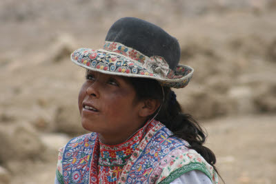 Alpaca Shepard near Arequipa, Peru