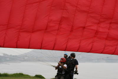 Paragliding in Miraflores, Lima, Peru