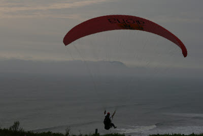 Paragliding in Miraflores, Lima, Peru