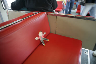 Flat Stanley Rides the Monorail