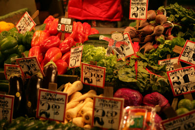 Veggies at Pike's Market