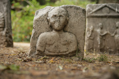 Tombstone at the Castle of St Peter, Bodrum, Turkey