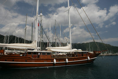 Wooden boat in Marmaris, Turkey