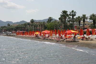 Beach in Marmaris,Turkey