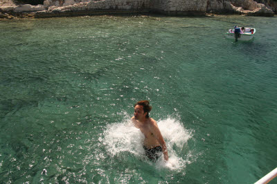 Swiming among the ancient Lycian ruins