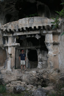 Ancient Lycian rock tombs of Pinara, Turkey