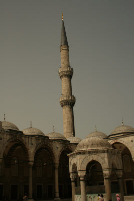 Minaret and Ablutions Fountain, Blue Mosque (Sultan Ahmet) 