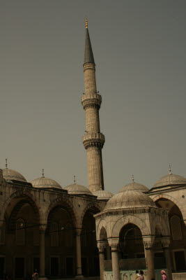 Minaret and Ablutions Fountain, Blue Mosque (Sultan Ahmet)