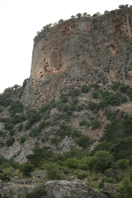 Ancient Lycian rock tombs of Pinara, Turkey