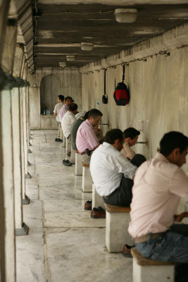 Ablutions at Blue (Sultan Ahmet) Mosque 