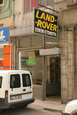 Land Rover Parts Shop in Istanbul, Turkey