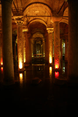 Basilica Cistern under Istanbul