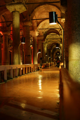 Basilica Cistern under Istanbul