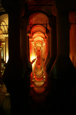 Basilica Cistern under Istanbul