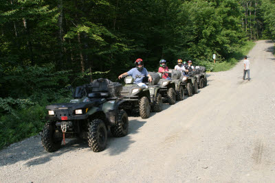 ATVing at North Country Rivers, Maine