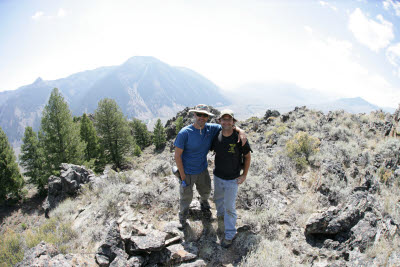 K.C. and Mark on the Twin Bridges peak