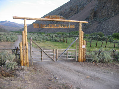 Twin Bridges Ranch gate