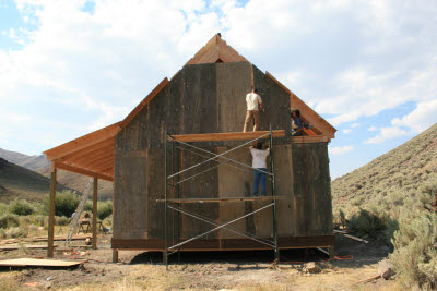 Putting on 'weathered' siding