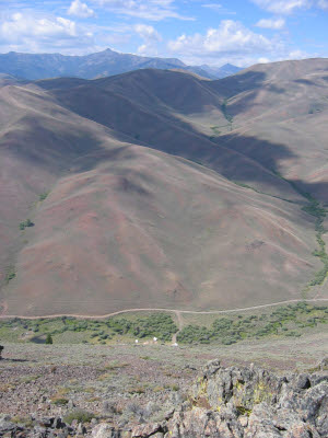 View of Twin Bridges from the peak