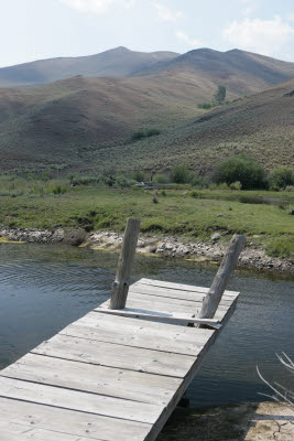 Pier and Pond, Twin Bridges, Idaho