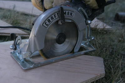 Cutting the siding