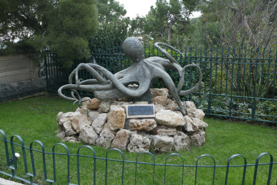 Octopus in Garden near Monaco Acquarium