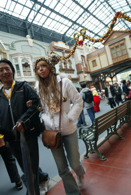 Indoor Main Street at Tokyo Disneyland