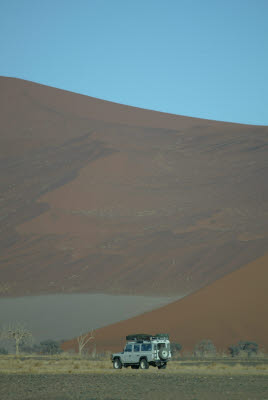 This is Namibia - A defender and a dune