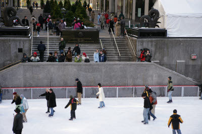 Michelle and John at the Rockefeller Ice Rink