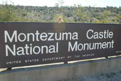 Mucho Mustacheo on the Montezuma Castle National Monument Sign