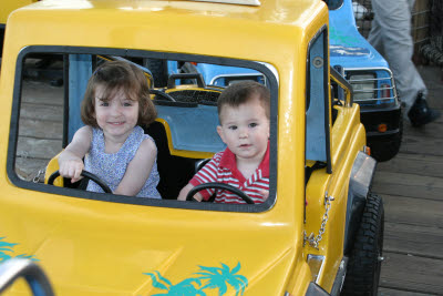 Katie and Cooper four-wheeling